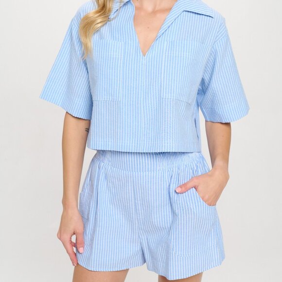 Cerulean Stripe Set - Picture 1 of 4